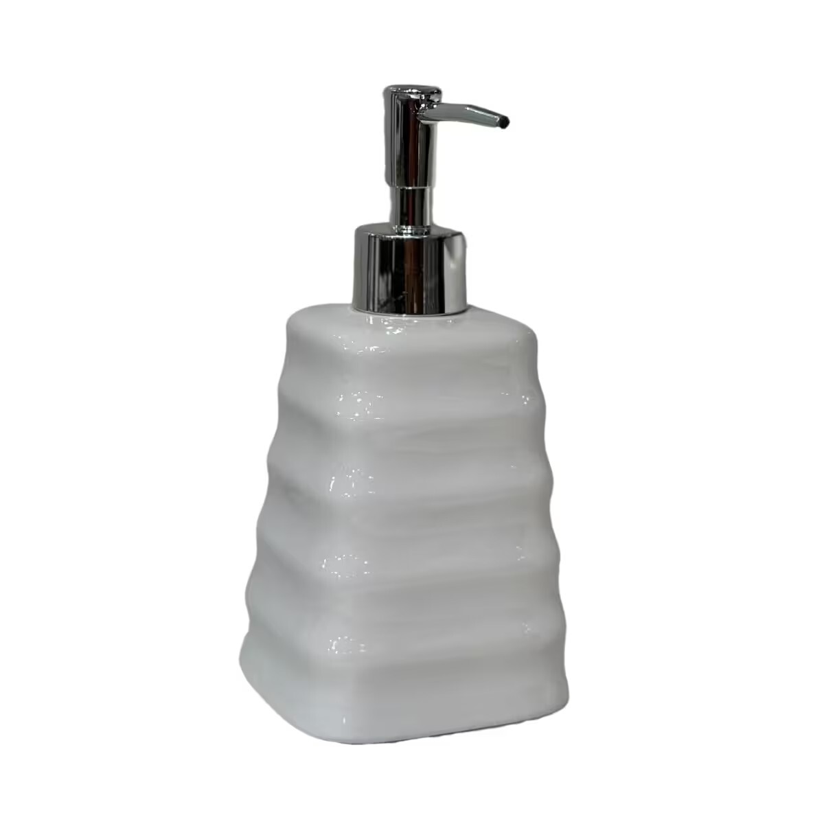 Dispensador De Jabón Corrugado Blanco 