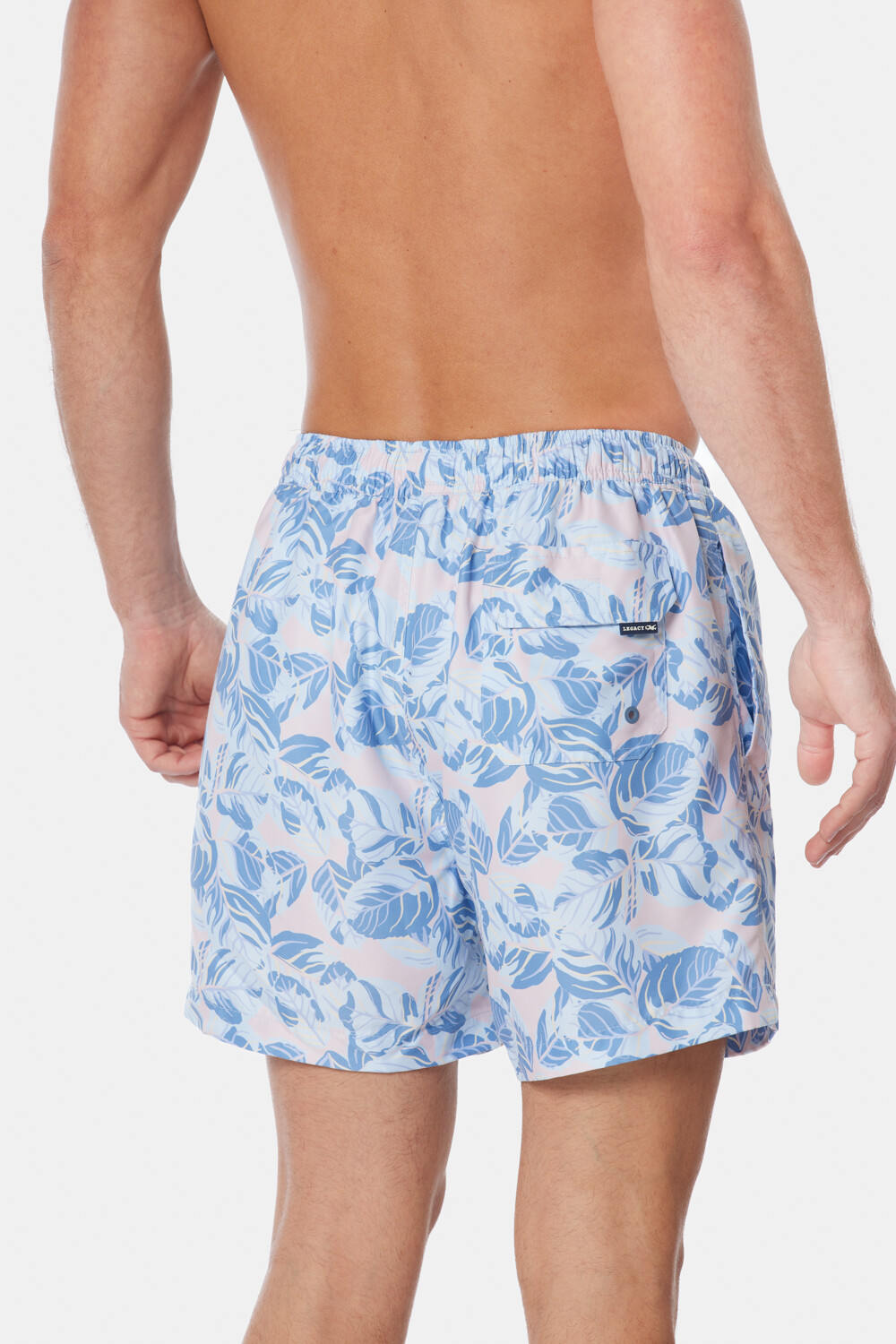 SHORT DE BAÑO ESTAMPADO Azul