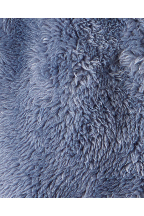Campera de sherpa, con capucha, azul Campera de sherpa, con capucha, azul