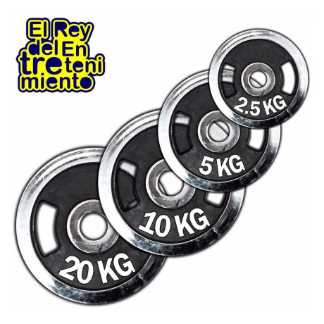 Disco Olímpico 5K C/ Agarre Expert Cromado Pesa P/ Barras y mancuernas Disco Olímpico 5K C/ Agarre Expert Cromado Pesa P/ Barras y mancuernas