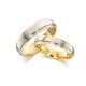 Par De Alianzas 5 Mm Combinadas Dos Tonos Oro 18 K Par De Alianzas 5 Mm Combinadas Dos Tonos Oro 18 K
