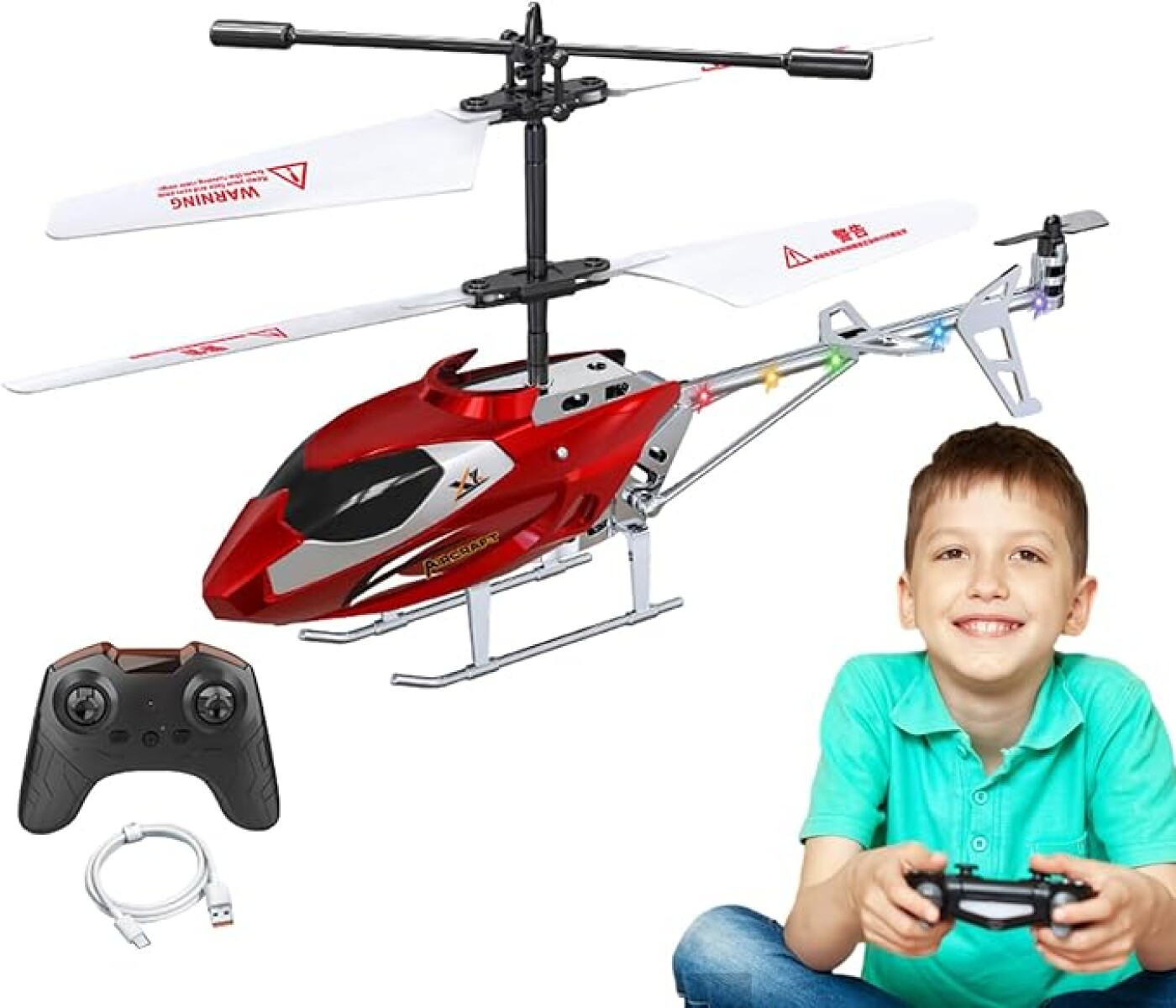 Helicóptero a control remoto - Rojo 