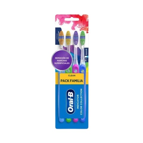Cepillos de Dientes Oral B Pack Familiar x4 Cepillos de Dientes Oral B Pack Familiar x4