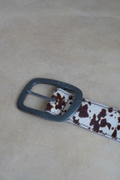 Total Print Belt Blanco / Plateado