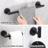 Set De Accesorios Para Baño Juego 9 Piezas Acero Inoxidable IMBACK Color Negro Set De Accesorios Para Baño Juego 9 Piezas Acero Inoxidable IMBACK Color Negro