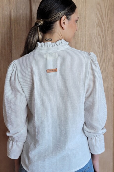 Blusa Copenhague Raya Beige fina