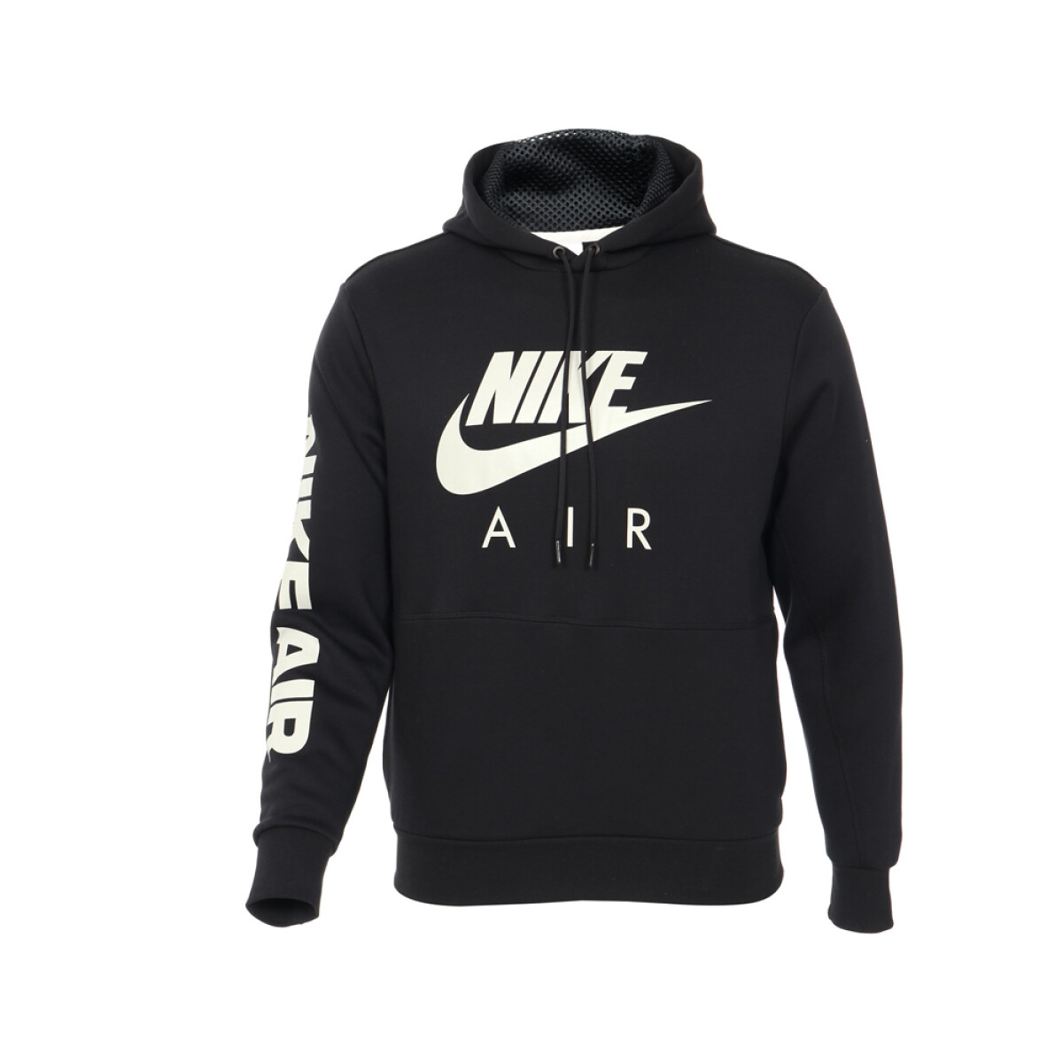 CANGURO NIKE AIR BRUSHED-BACK PULLOVER - Black — Zooko