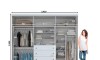 Ropero Americano - 6 puertas 4 cajones - MDF y MDP Ropero Americano - 6 puertas 4 cajones - MDF y MDP