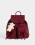 Mochilas Urbanas Mochila Urbana Con Charm Osito - Rojo Burdeaux