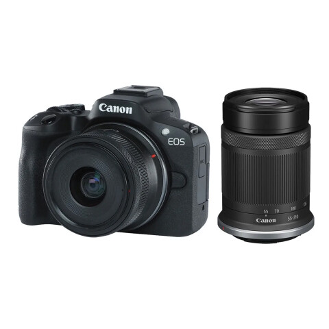 Cámara Canon R50 Lente 15-45mm + Lente 55-210mm CAMARA CANON R50 LENTE 15/45 + 55/210