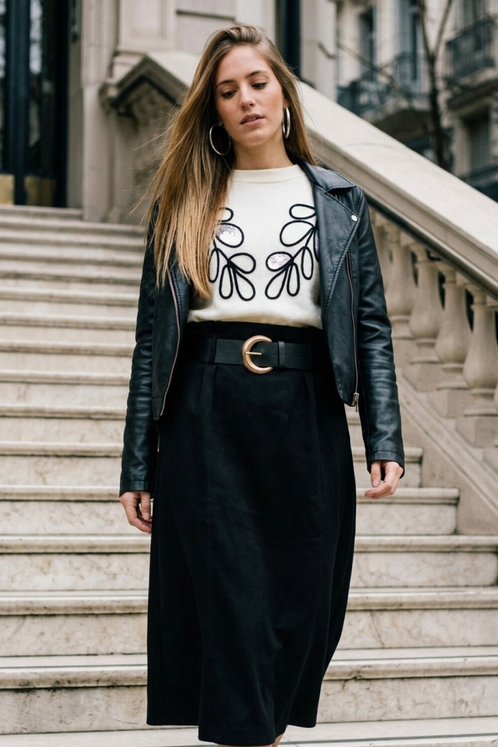 Pollera Celine Negro