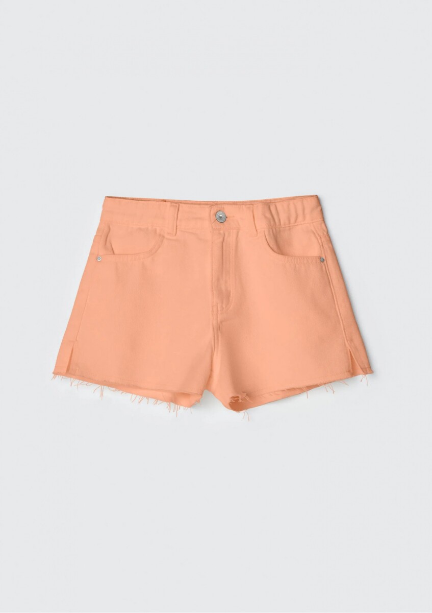 SHORT INFANTIL CON BOLSILLOS - NARANJA 