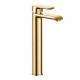 Griferia Para Lavatorio Monocomando Alto 35Mm Oro Semi Mate Alassio