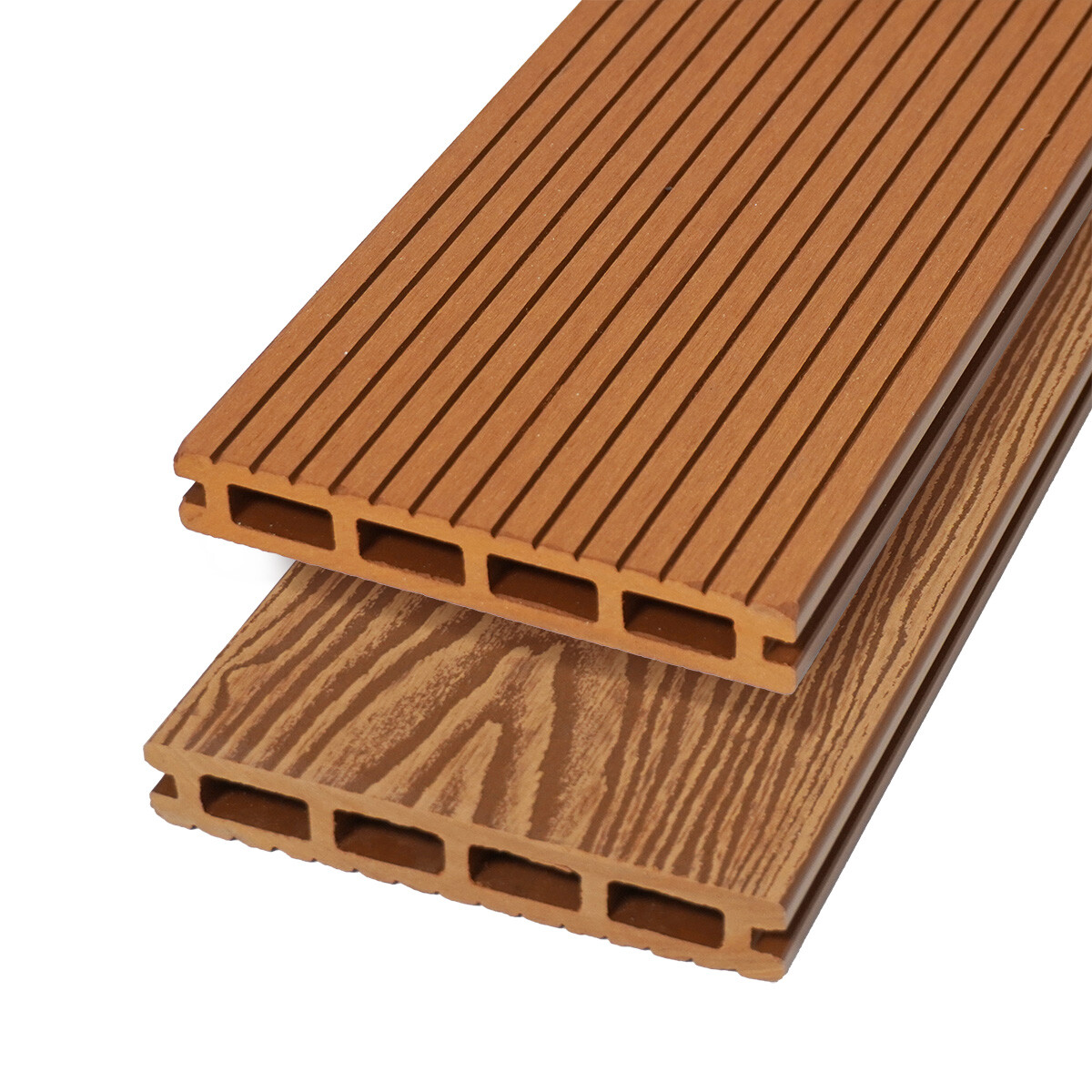 Deck Wpc Texturado Habitare Color L. Teak / 2900x146x23mm 