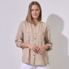 Blusa Bolsillos BEIGE