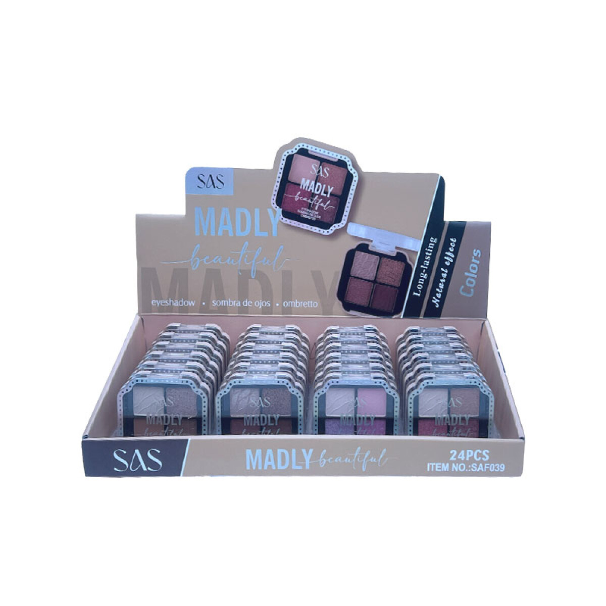 SAS Paleta de sombras de ojos 4 tonos - Sas Paleta De Sombras De Ojos 4 Tonos 