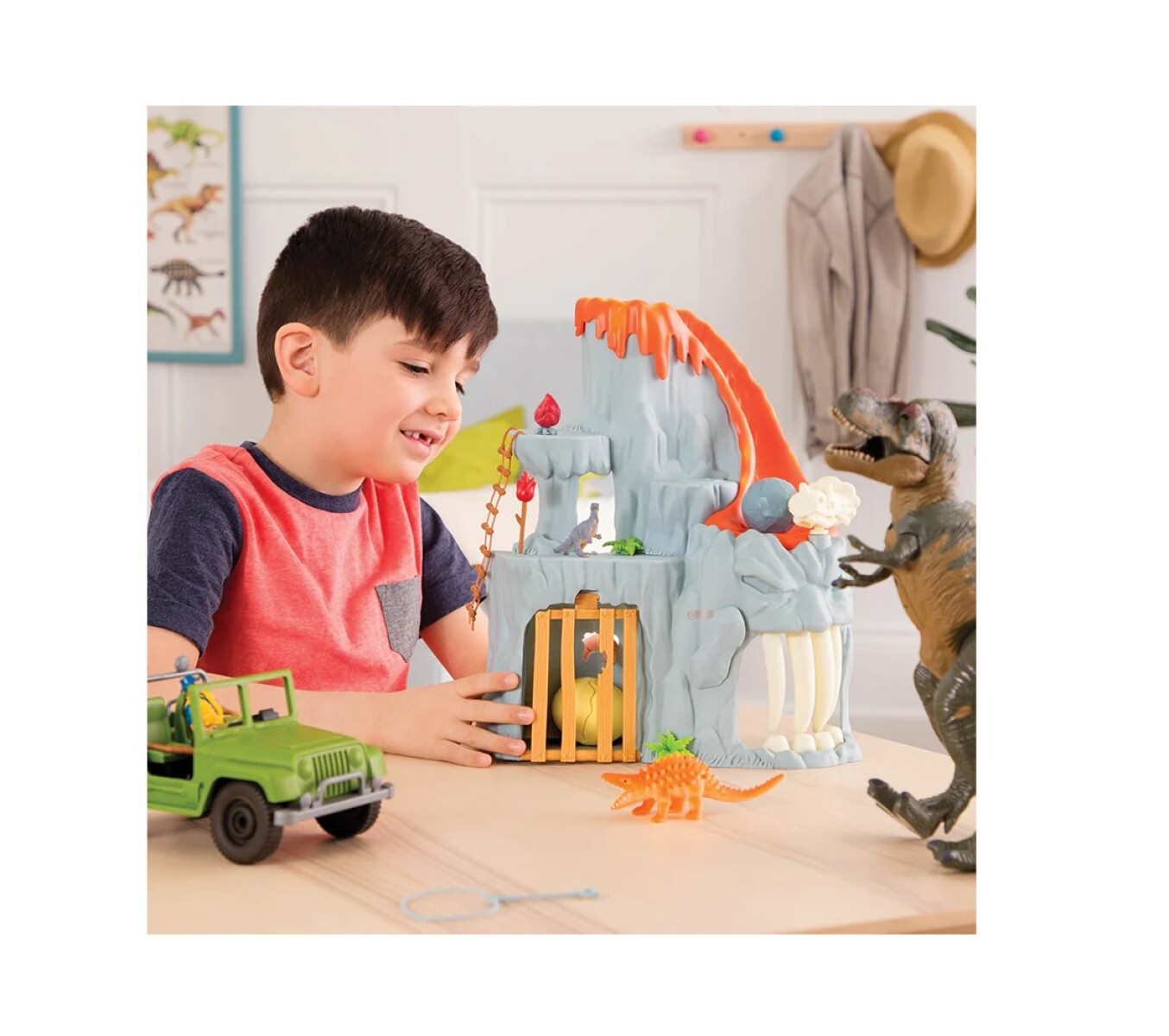 Playset electronico de T-Rex 14 pcs 