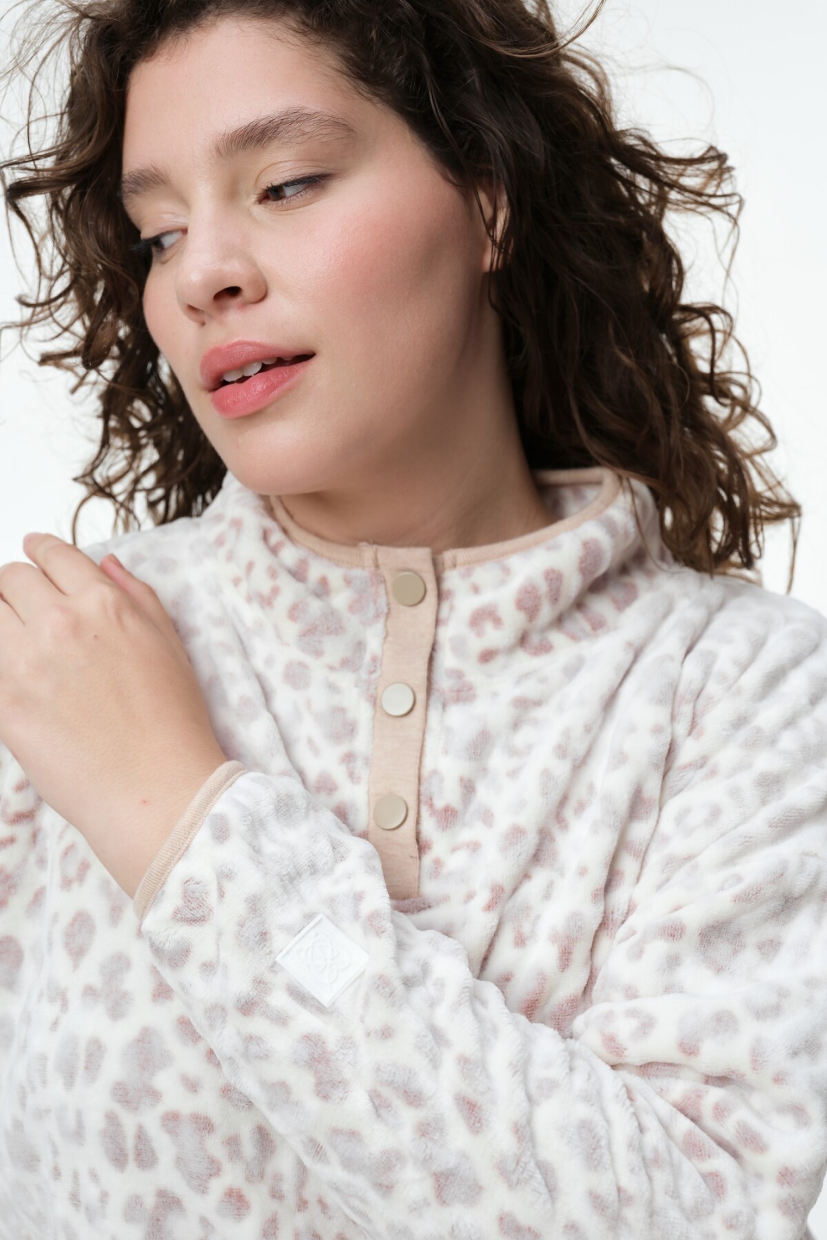 Buzo Flip Leopardo Beige