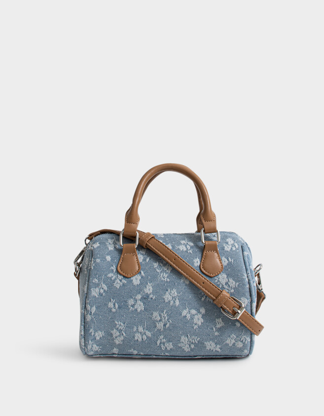 Bowling Cartera Bowling De Denim - Azul Gastado