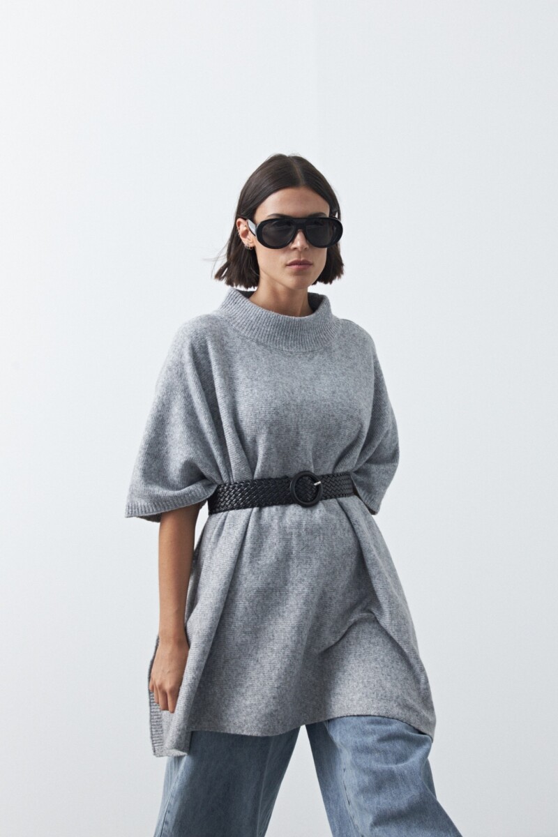 PONCHO DORIEL Gris Melange