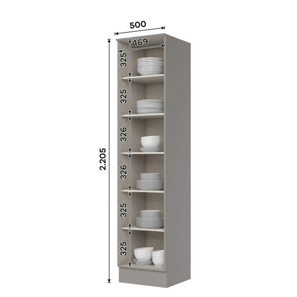 ARMARIO DE COCINA MDF GRIS AMERICANA