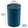 Porta Cuchillo Organizador de Plastico Azul