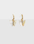 Aros Argollas Premium Gold Aros Argollas De Mariposa - Dorado