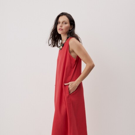 VESTIDO PILO HIGH Rojo