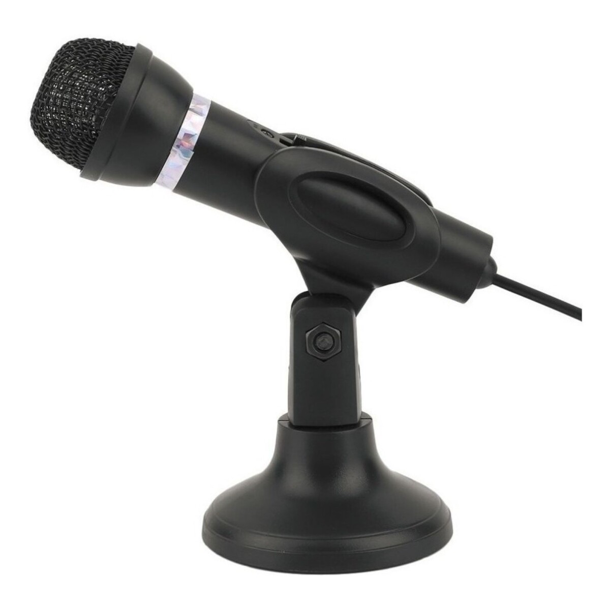 Microfono Con Pie Pc Notebook Laptop Jack 3,5 Karaoke Canto 