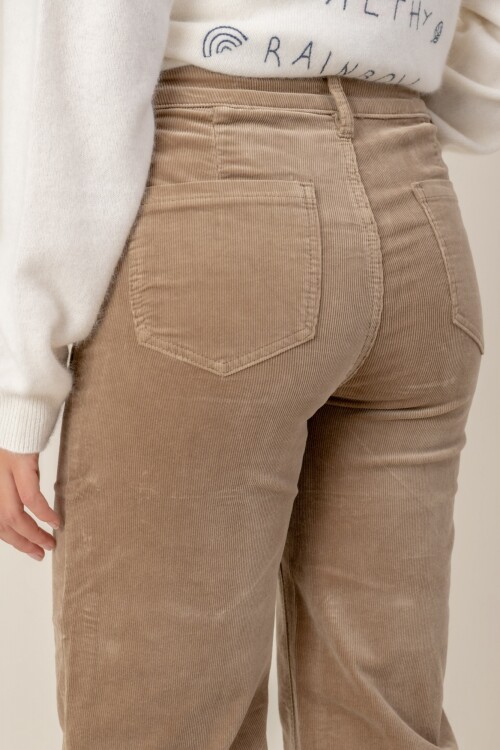 Pantalón de Courderoy Beige
