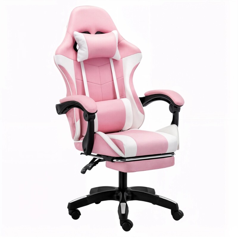 Silla gamer giratoria ROSA CLARO