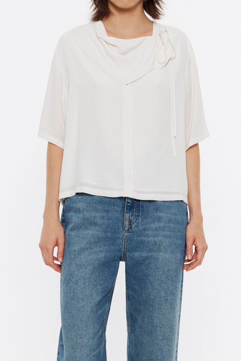 TOP PAÑUELO LAZADA Marfil