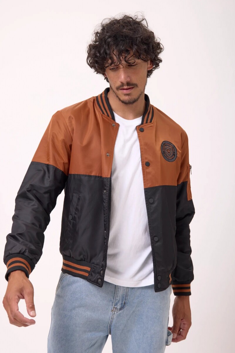 Bomber dos Colores Marrón