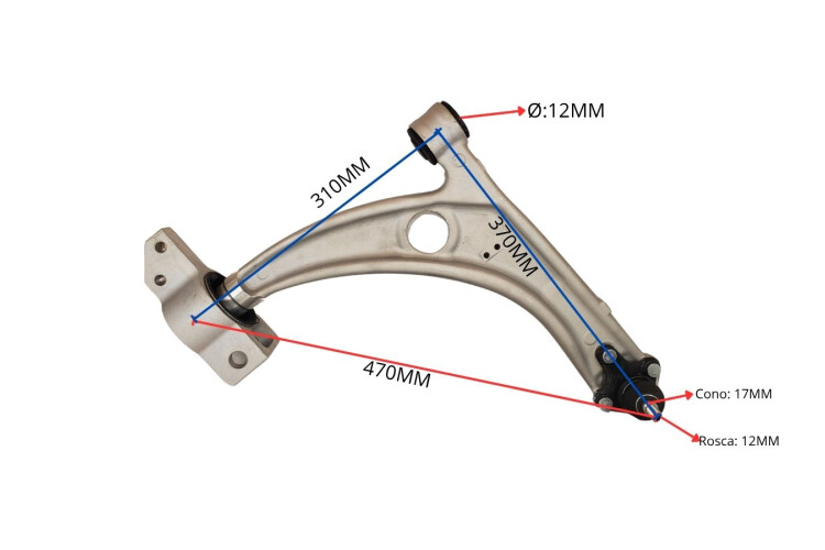 Parilla De Suspension Delantera Volks Amarok 4X2 - 4X4 11-25 Der Parilla De Suspension Delantera Volks Amarok 4X2 - 4X4 11-25 Der