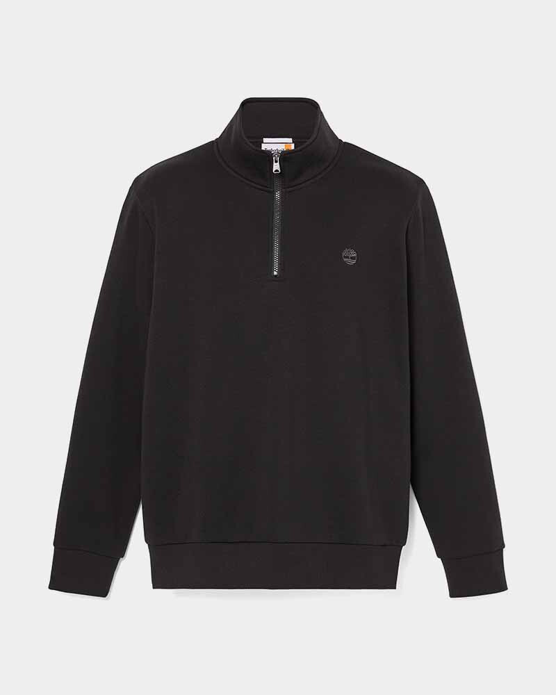 Polera Oyster River 1/4 Cierre Hombre Black