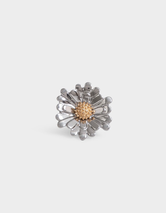 Anillos Medianos y Grandes Con flores Anillo Con Margarita - Combinacion Bicolor