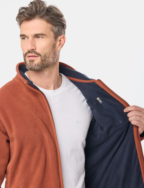 CAMPERA POLAR DE ABRIGO Terracota