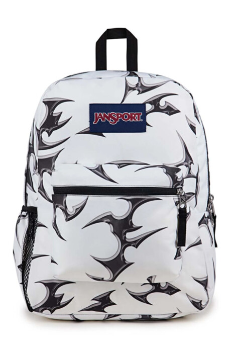 MOCHILA JANSPORT CROSS TOWN CYBER SILVER WHITE