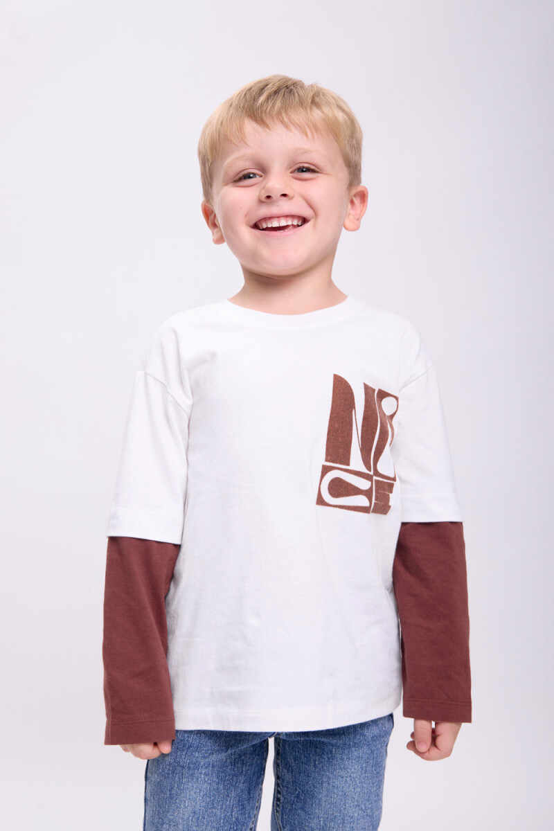 Remera manga larga Gris Claro
