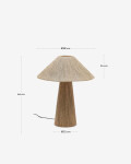 Lámpara de mesa Renee de yute natural Lámpara de mesa Renee de yute natural