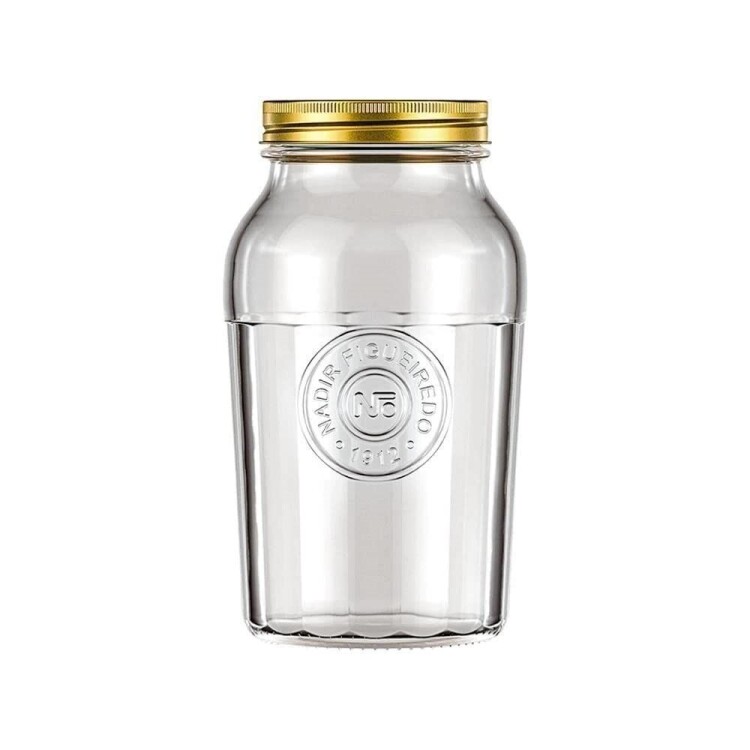 FRASCO DE VIDRIO VINTAGE 1 LT Sin color