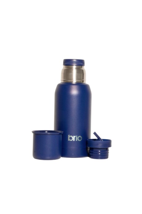 Termo Acero Inox 750 Ml brio Con Pico Cebador Azul
