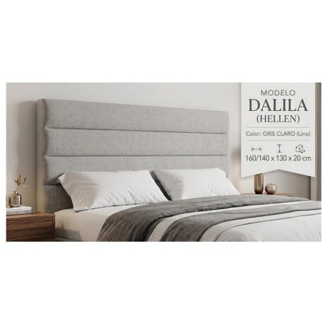 RESPALDO HELLEN DALILA 160/140X130X20 GRIS CLARO RESPALDO HELLEN DALILA 160/140X130X20 GRIS CLARO