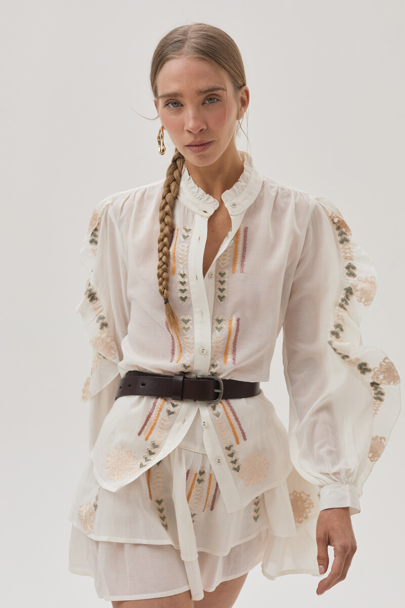 Falda Blossom Blanco