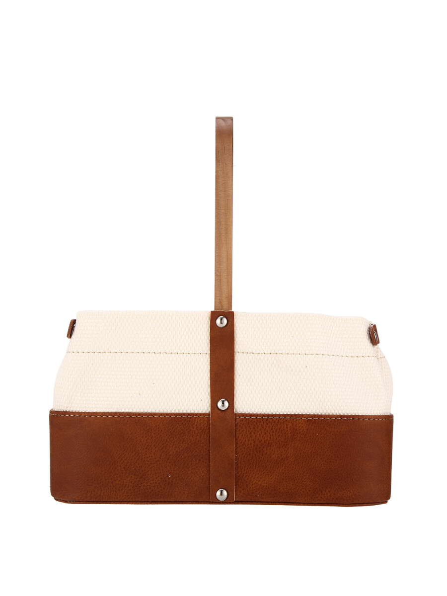 Matera De Auto Tela - Brandy / Beige 