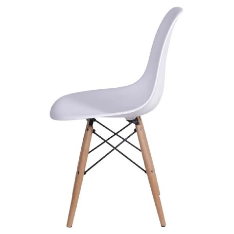 Silla Eames Blanca | Diseño Nórdico | Patas de Madera | Comedor, Cocina y Oficina Silla Eames Blanca | Diseño Nórdico | Patas de Madera | Comedor, Cocina y Oficina