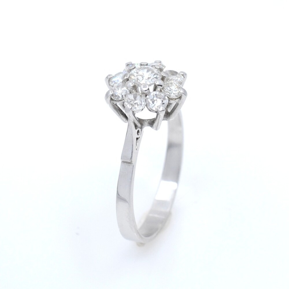 Anillo Oro Blanco 18K Y Brillantes Anillo Oro Blanco 18K Y Brillantes