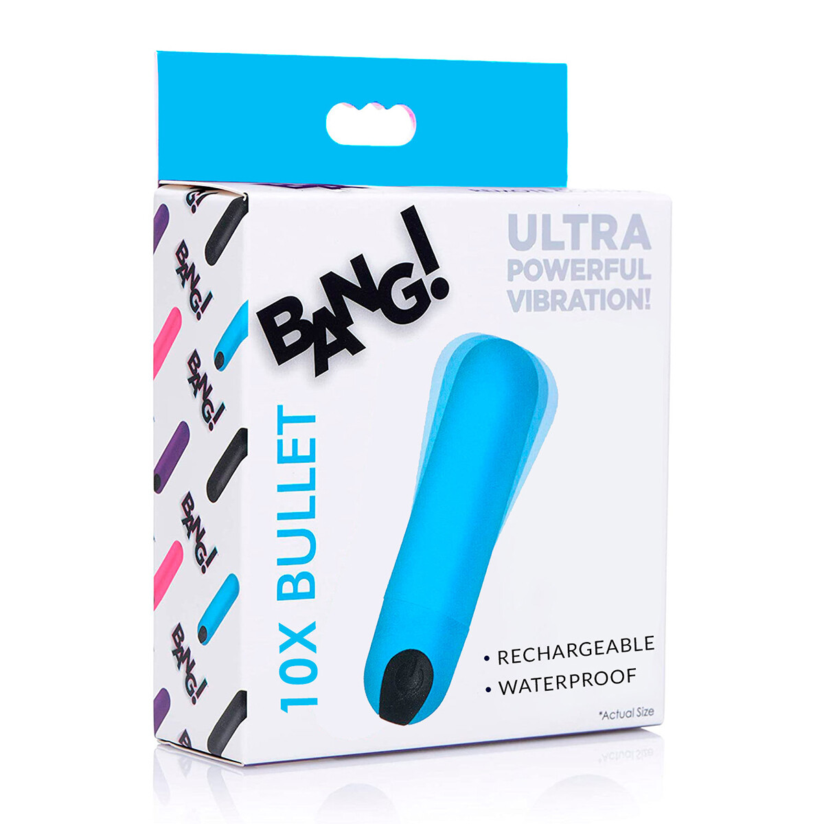 Bala Vibradora Bang 10X Bullet Azul 