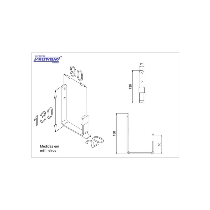 Gancho multiuso para techo o pared - Blanco Gancho Multiuso Para Techo O Pared - Blanco