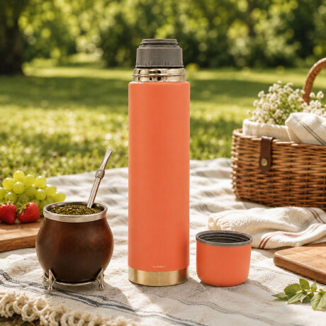 Termo Bala Acero Inoxidable 750Ml Mantiene Frío Calor Comet Coral